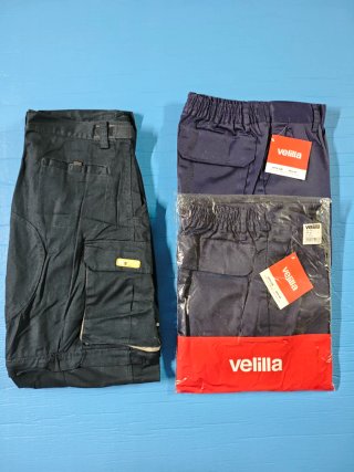 3 Pantalones de trabajo Velilla Azul Talla L