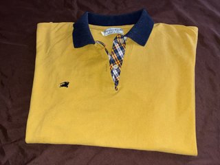 Polo Burberrys Vintage Amarillo Talla XL