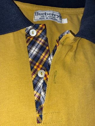 Polo Burberrys Vintage Amarillo Talla XL