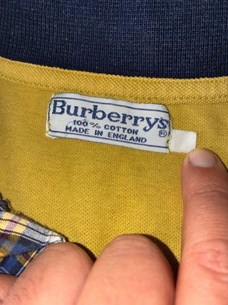 Polo Burberrys Vintage Amarillo Talla XL