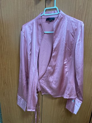 Blusa cruzada satinada Adolfo Domínguez T.38