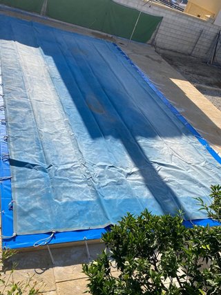 Toldo para Piscina Azul