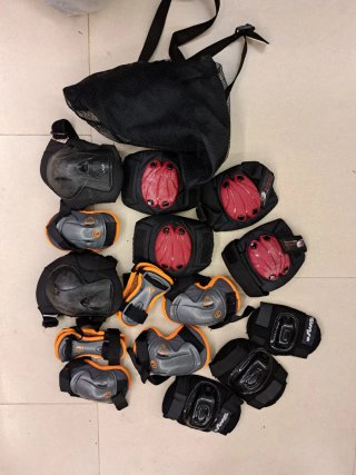 Kit de protecciones para patinaje