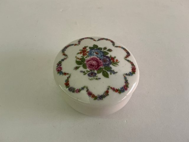 Caja Porcelana Vintage Flores Made in Taiwan