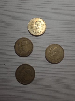 4 Monedas Mexicanas 1000 Pesos 1988-1989