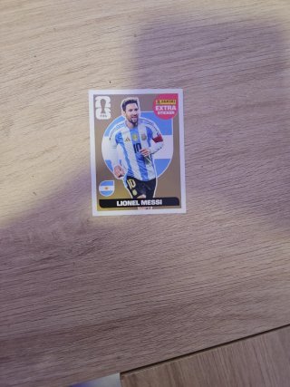 Cromo Extra Dorado Lionel Messi Panini