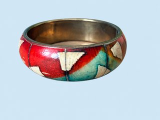 Pulsera rígida colores India artesanal