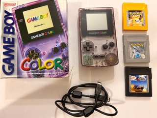 Nintendo Game Boy Color con Juegos y Cable