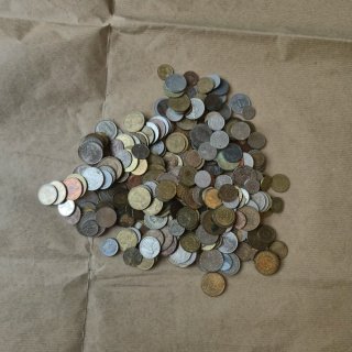 Lotto monete mondo - 1,1 kg