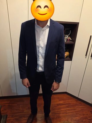 Traje azul El Corte Inglés