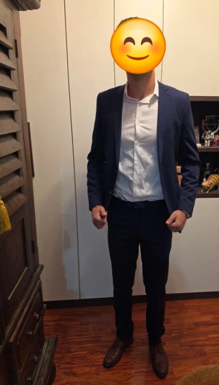Traje azul El Corte Inglés