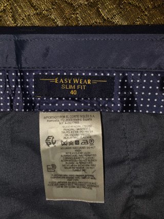 Traje azul El Corte Inglés