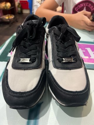 Sneakers Carmela donna beige e nero