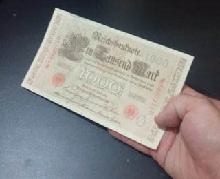 Billete antiguo 1000 Marcos Alemanes 1910