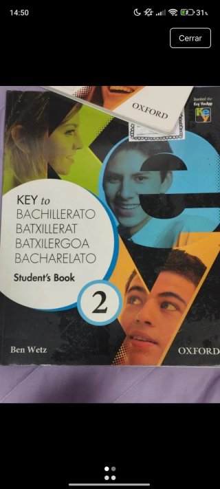 Key to Bachillerato 2 Oxford Student's book