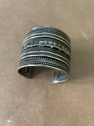 Pulsera Étnica India Plateada
