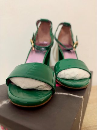 Zapatos de tacón verdes mujer Ursula Mascaró