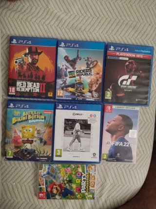 Lote de 7 Juegos PS4 y Nintendo Switch