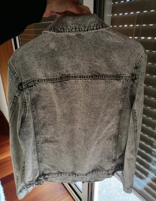 Casaco de ganga Bershka cinzento tamanho S