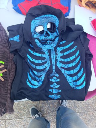 Disfraz de Esqueleto para Niños 4-6 Años