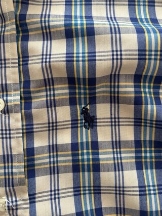 Camisa Polo Ralph Lauren Cuadros Azules Talla M