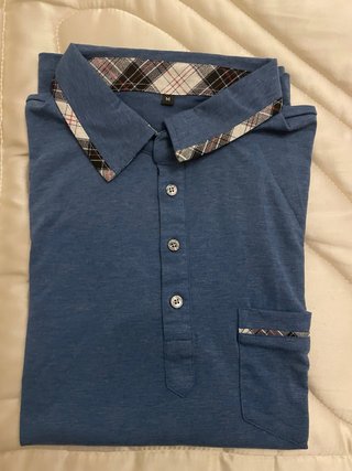 Camisa Polo Azul Talla M Nuevo