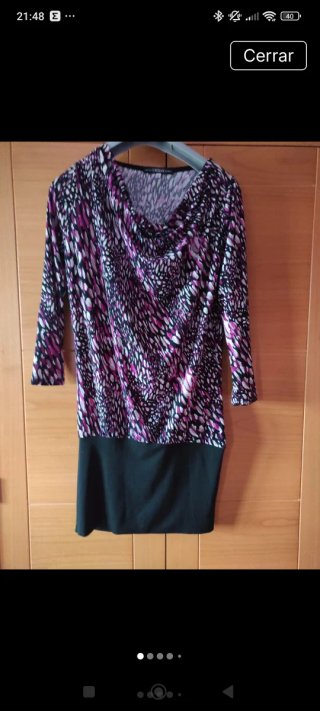 Vestido de licra estampado