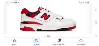 Zapatillas New Balance 550 Rojas y Blancas
