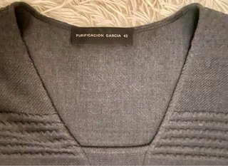 Vestido gris Purificación García Talla 42