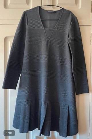 Vestido gris Purificación García Talla 42