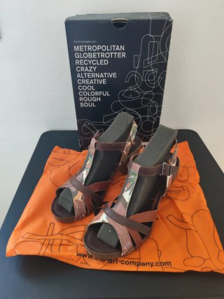 Sandalias The Art Company tacón multicolor
