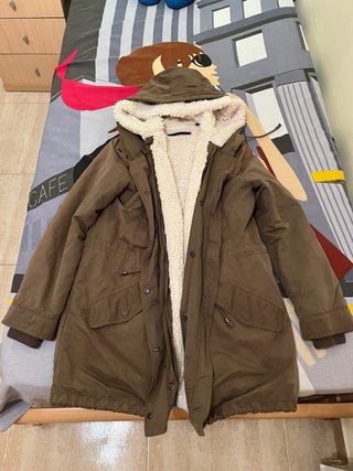 Parka Mango Verde Militar