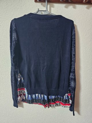 Jersey azul con estampado