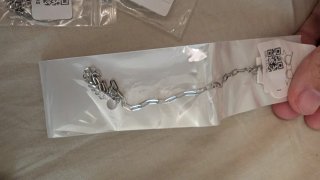 Pulsera de eslabones plateada