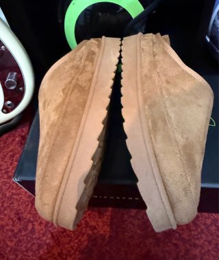 Pantuflas Mula Suede Sintético Forro Polar