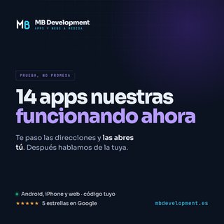 Desarrollo de apps y webs a medida para empresas