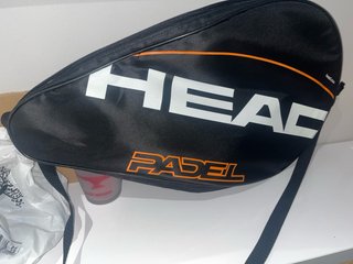 Bolsa de pádel HEAD negra y naranja