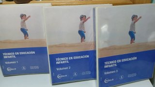 Tres volúmenes para tecnico en educación infantil