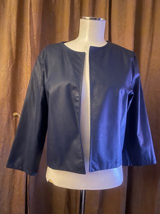 Bolero blu senza chiusura