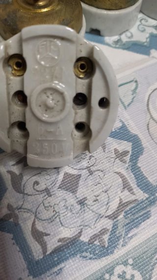Lote 7 interruptores antiguos porcelana