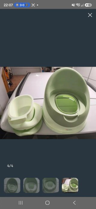 Orinal para bebé en color verde