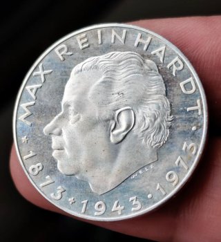 Moneda plata 25 Schilling Austria 1975.