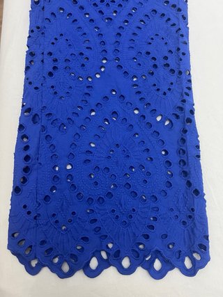 Pantalón Calado Zara Azul Talla S