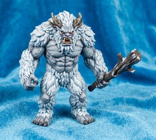 Yeti. Miniatura para navidad rol rpg d&d
