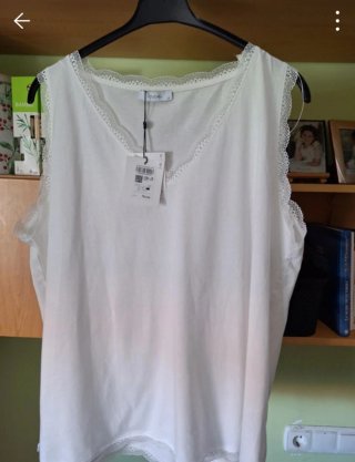 Camiseta sin mangas blanca Couche