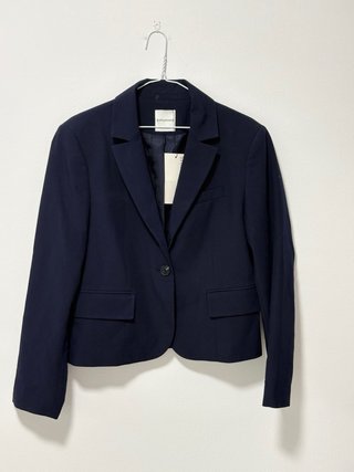 Blazer Stradivarius Azul Marino Talla XL
