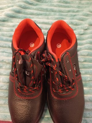 Zapatos de seguridad FORLI negros y rojos talla 38