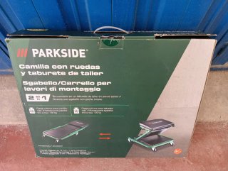 Camilla y Taburete de Taller 2 en 1 Parkside