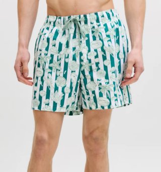 Bañador estampado rayas verdes Jack & Jones