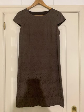 Vestido Marrón Topo